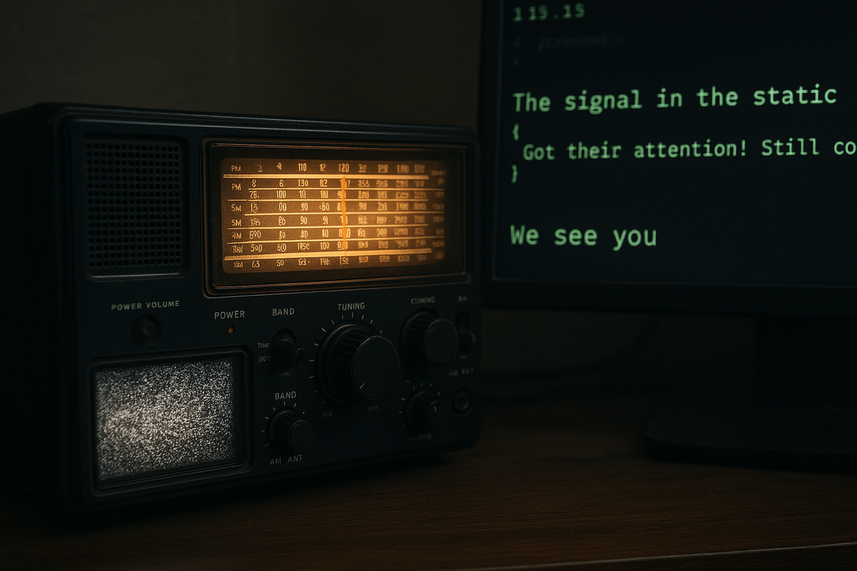 The signal in the static