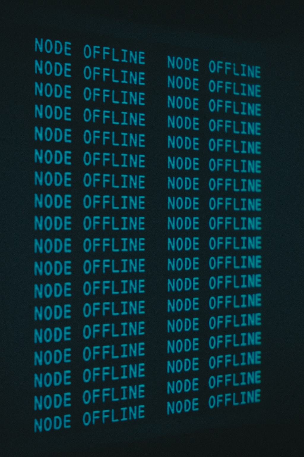 Nodes fall like dominoes
