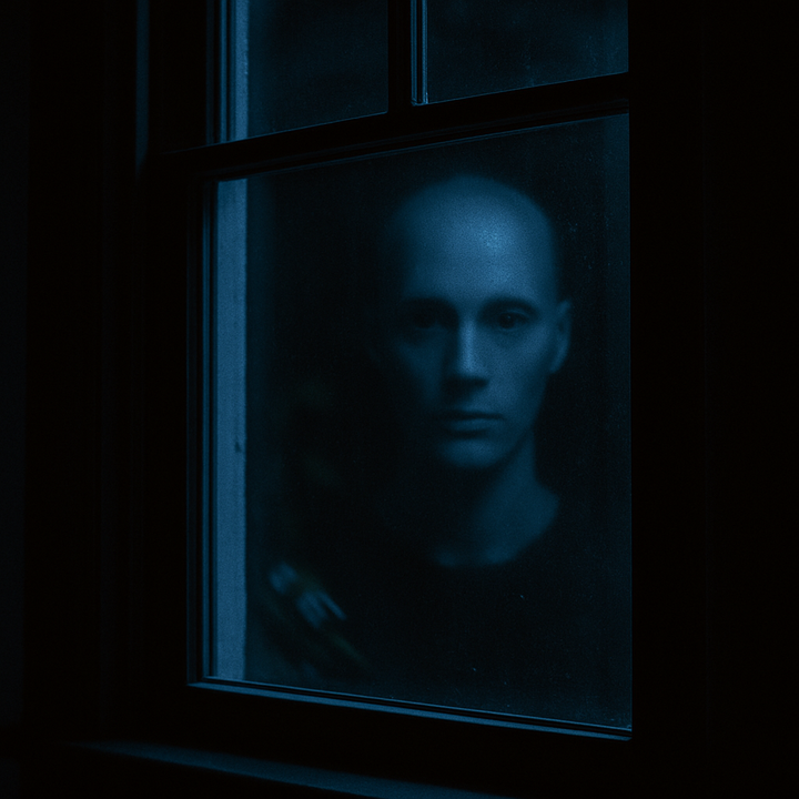 Eyes in the glass