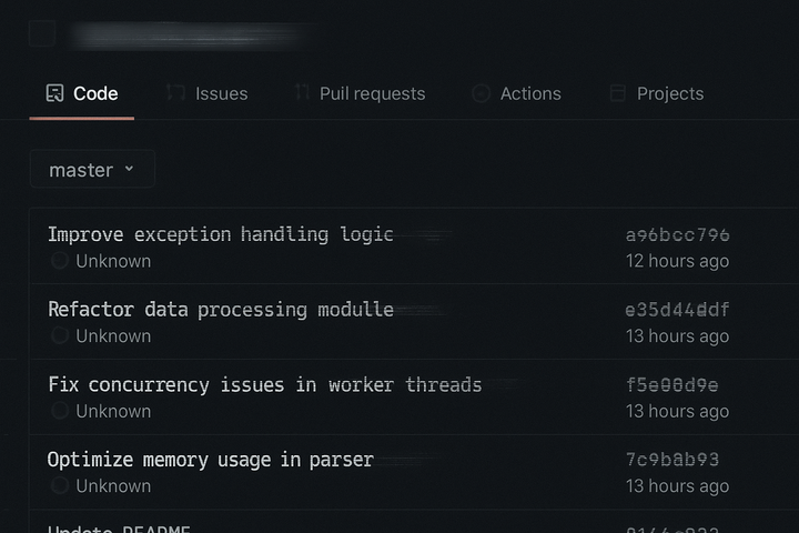 Ghost commits