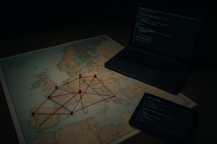A map unfolds