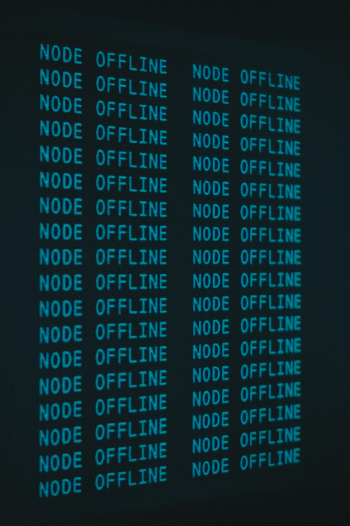 Nodes fall like dominoes