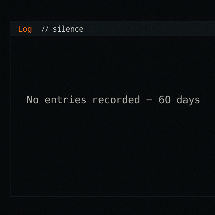 The silence stretches